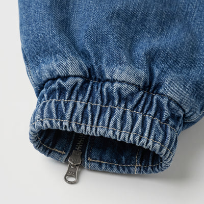 Obsidia Denim Bomber - 06-detail-hem-zip-hardware