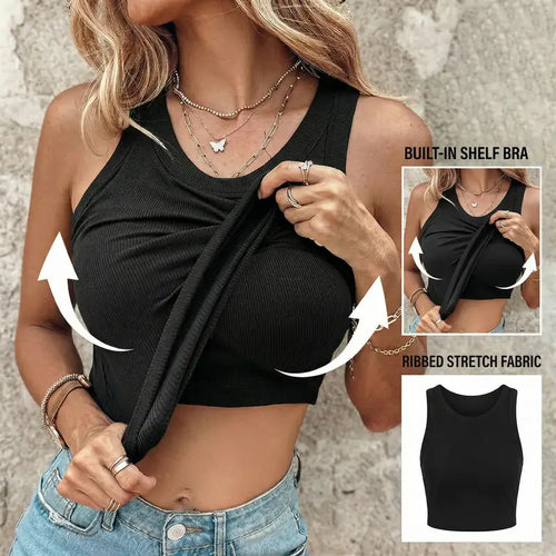 Obsidia™ Built-In Bra Tank | Feel held. Not trapped