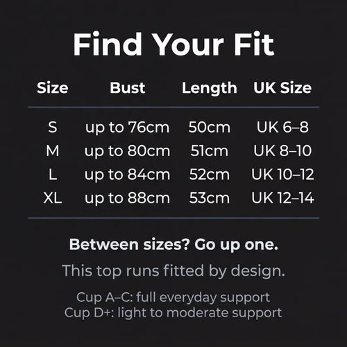 Obsidia™ Built-In Bra Tank | Feel held. Not trapped